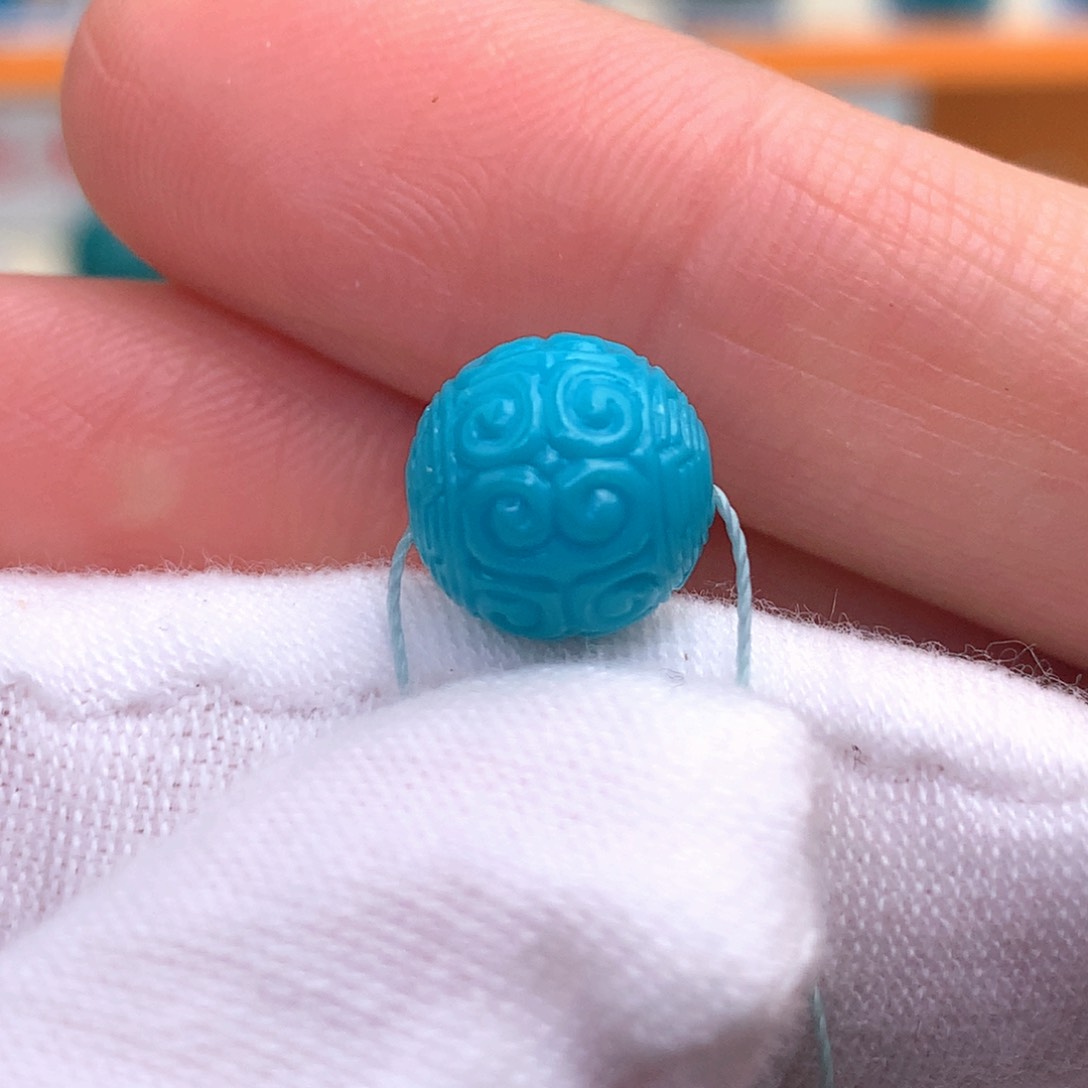 未镶嵌绿松石圆珠