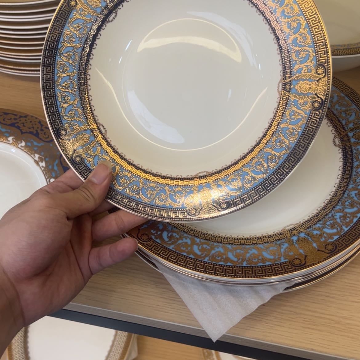 【闪购商品】瓷片9寸草帽盘两个一单福利价