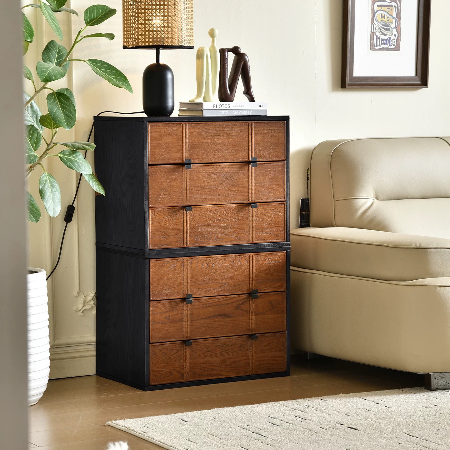 棋盘柜丨法式复古风白蜡木丨小杜力荐