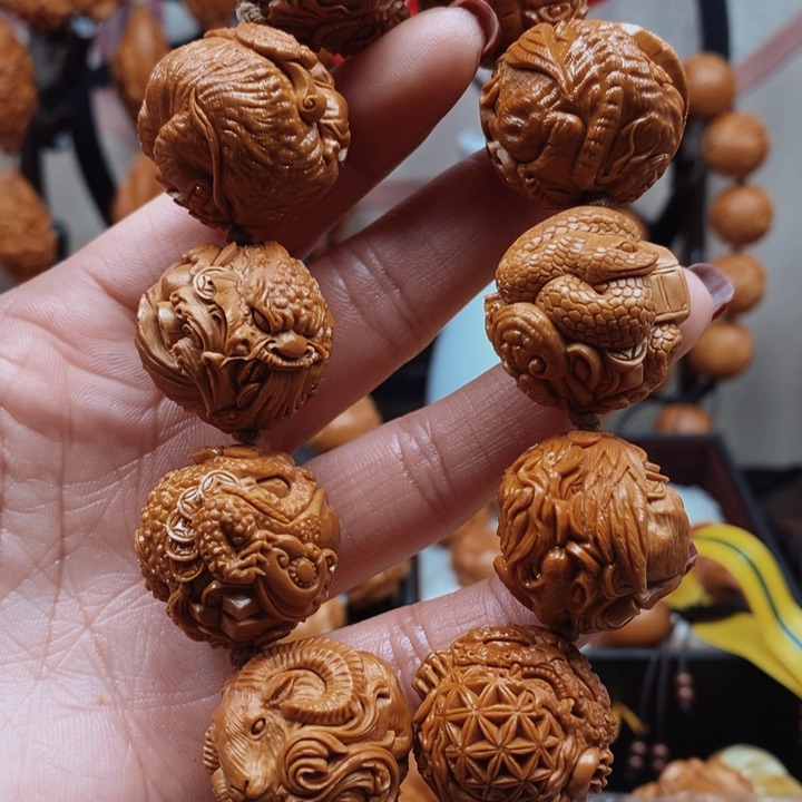 橄榄核手串/手链瑞兽纳福2.5