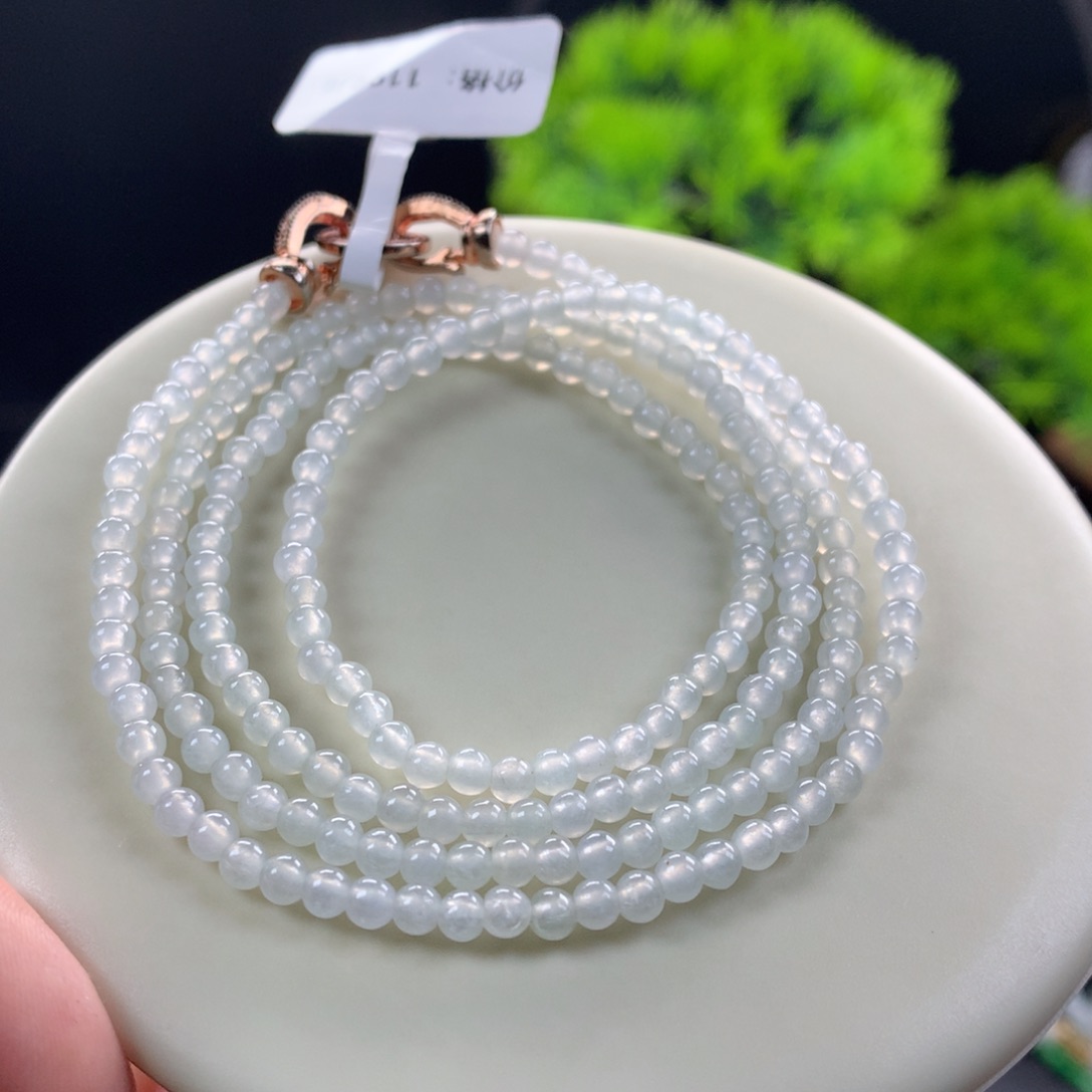 翡翠未镶嵌手链卡3.4