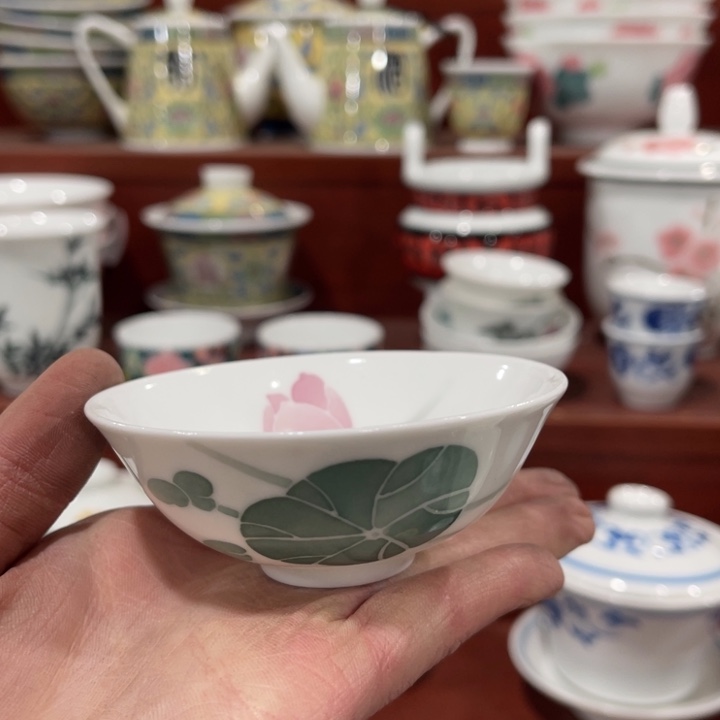 醴陵高温瓷釉下手绘60毫升