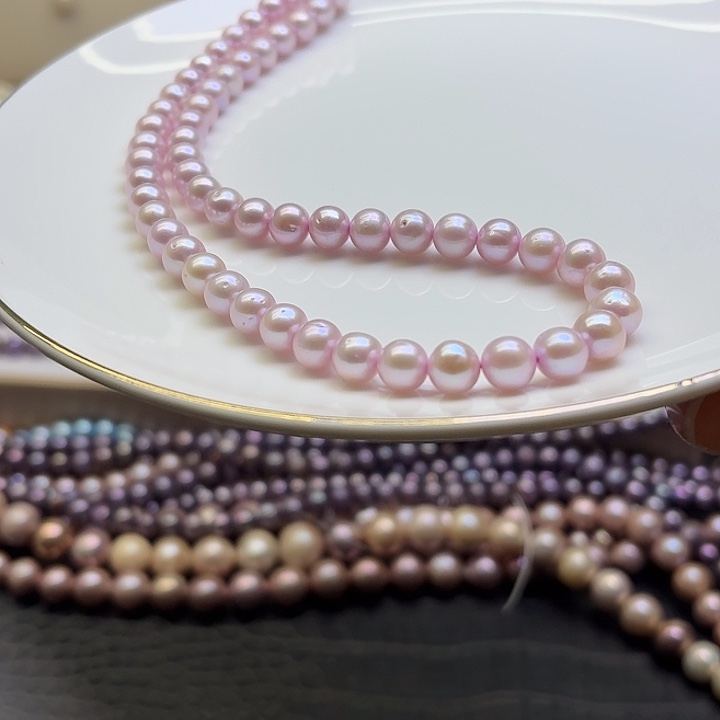 淡水珍珠合金耳饰