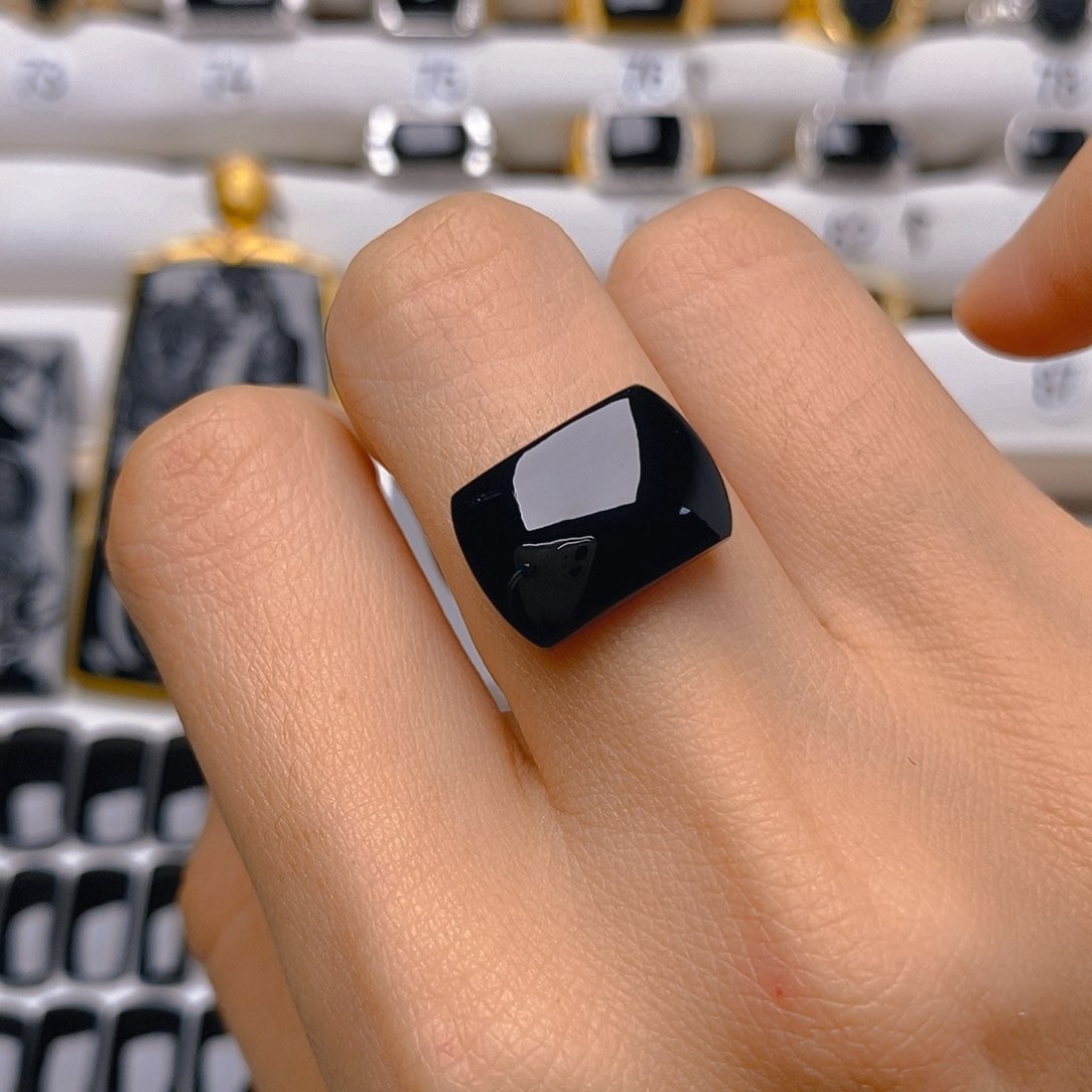 翡翠戒指未镶嵌天*#戒面