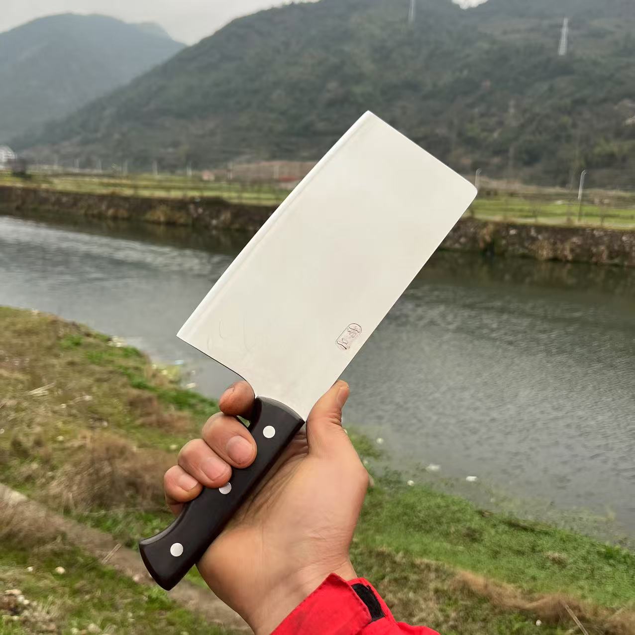 龙泉老布B2-911家用斩切两用刀商用斩切刀锋利