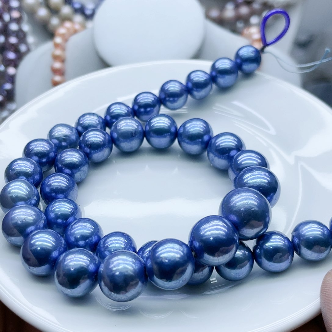 淡水珍珠颈饰钛钢排之前和主播说