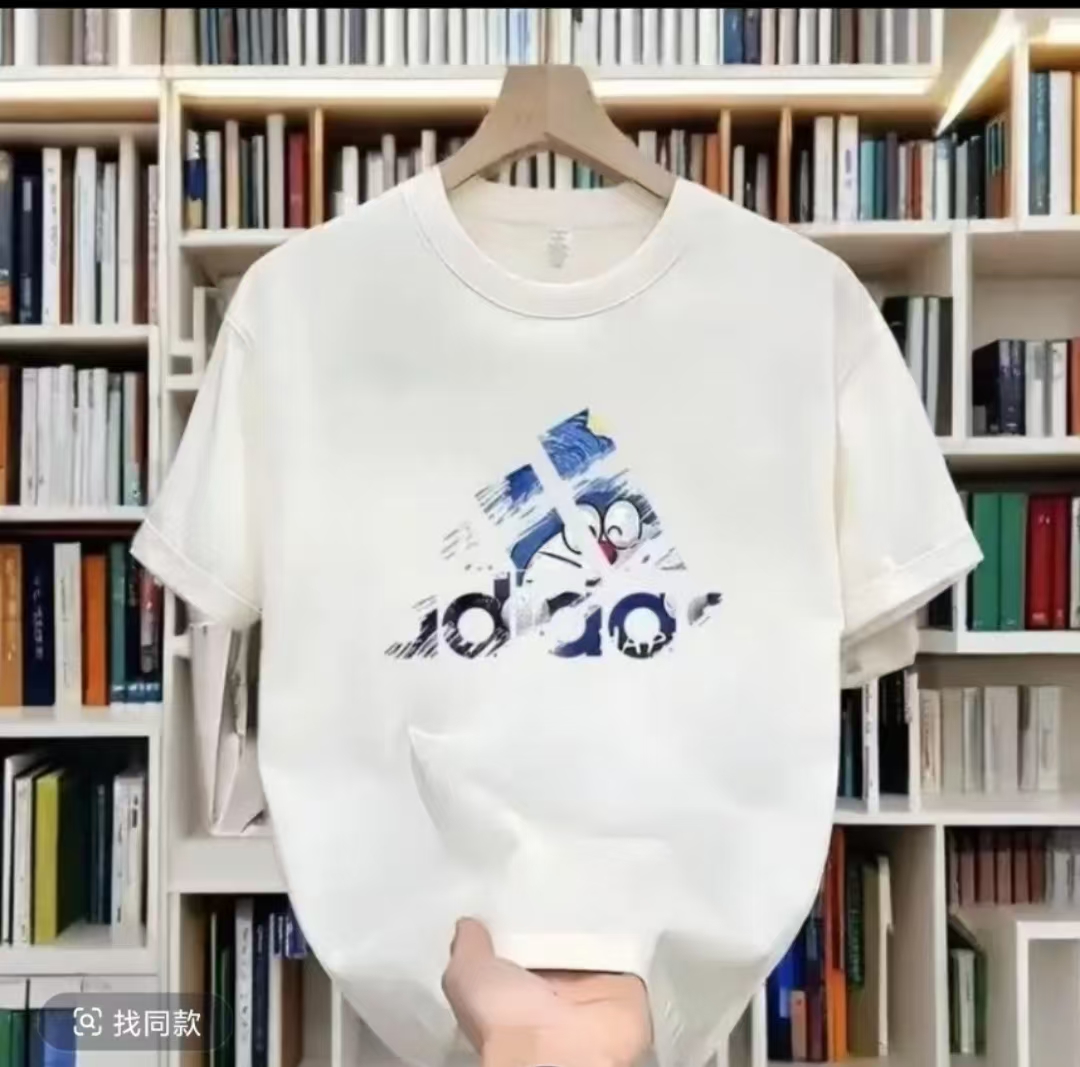 【一折粉丝福利】2025春夏新款奢品男女同款重磅情侣时尚休闲T恤-14