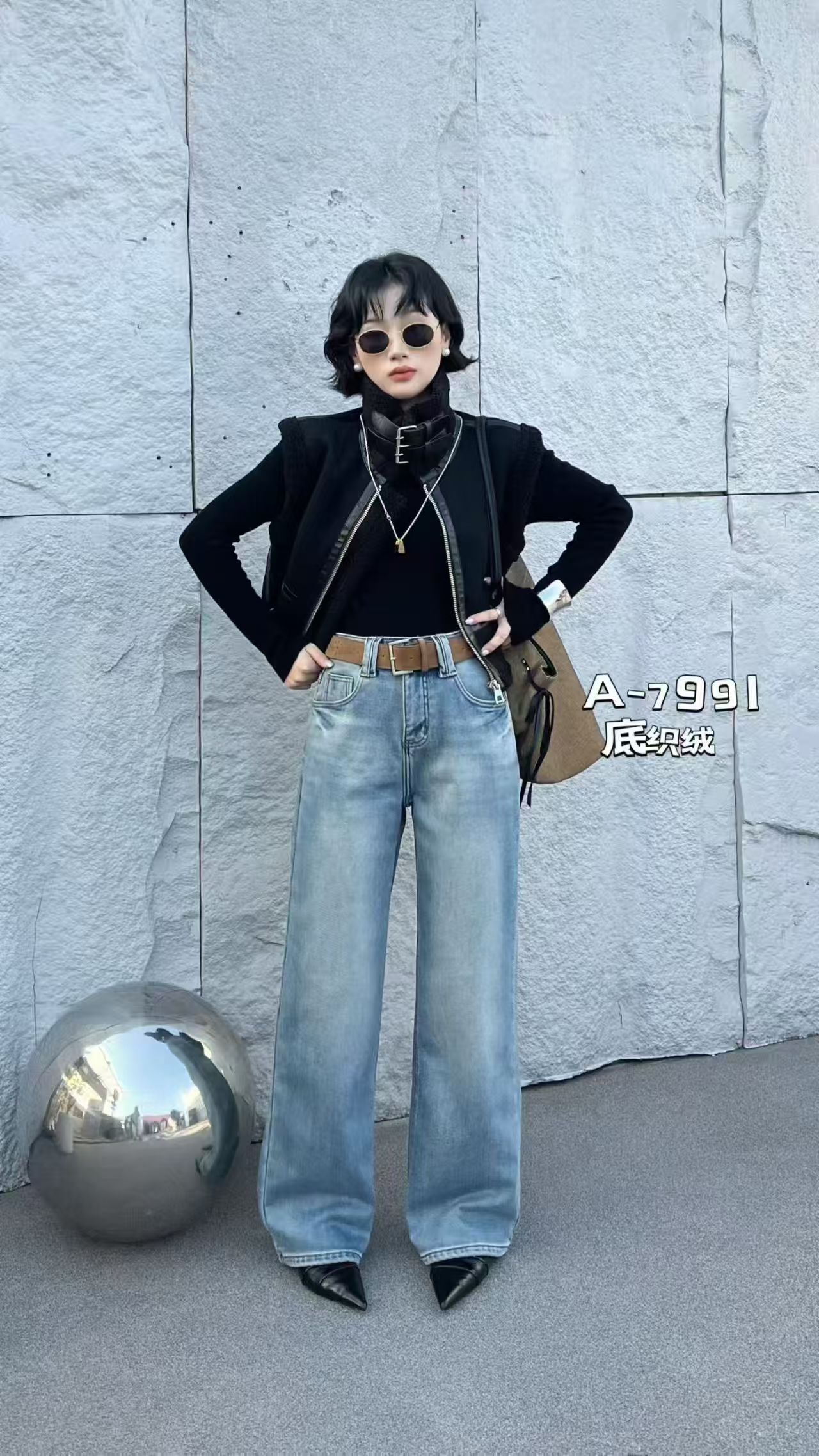 【85加绒专拍现货现发】66【实物以直播间为准】温州高货女牛仔裤