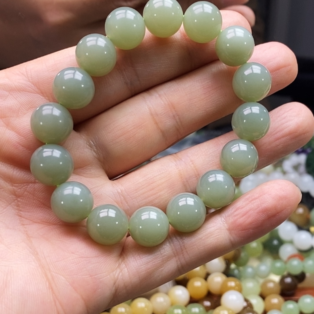 和田玉未镶嵌手链