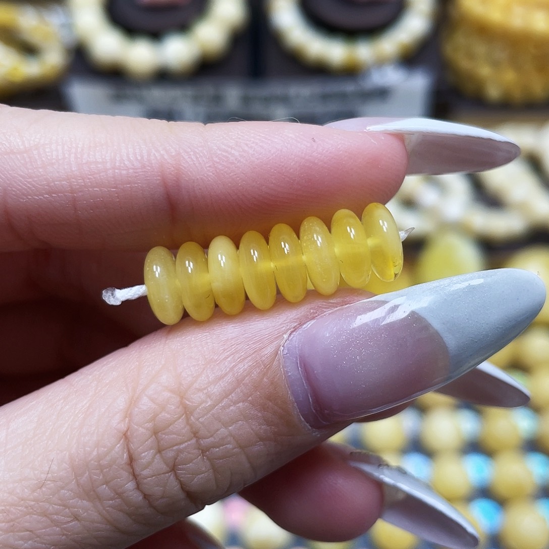 琥珀珠宝奇石未镶嵌8.5mm微瑕福利款