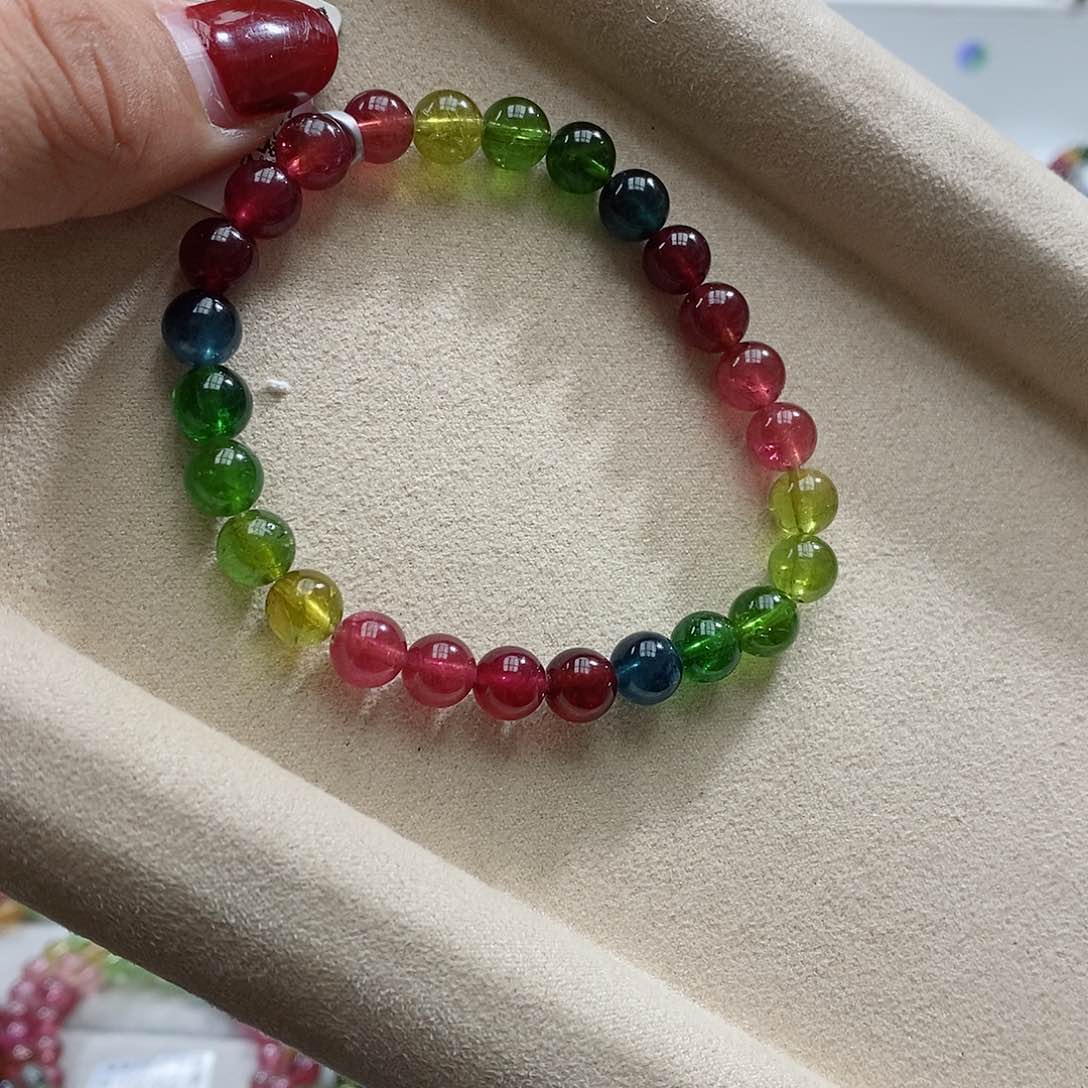 碧玺手链未镶嵌多样性发一条