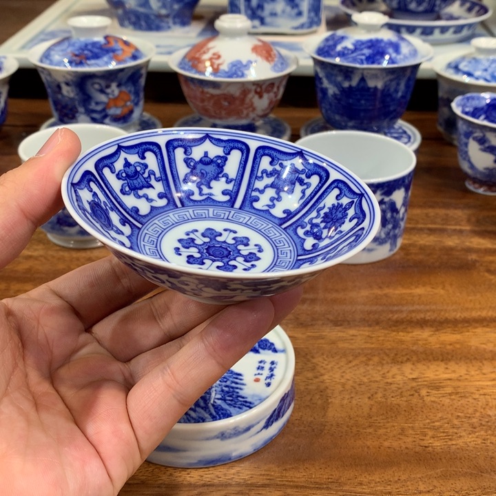 晓月柴窑 缠枝 八宝