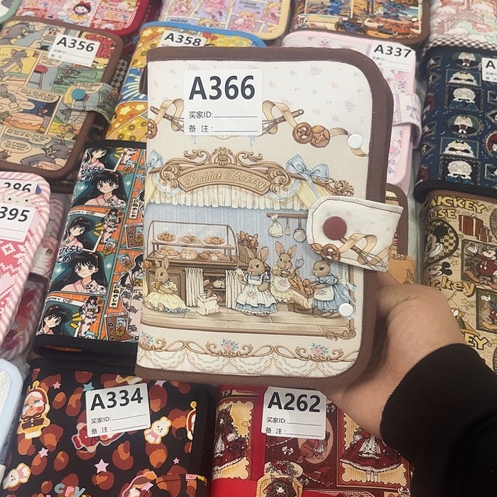 布艺双环兔子本一个