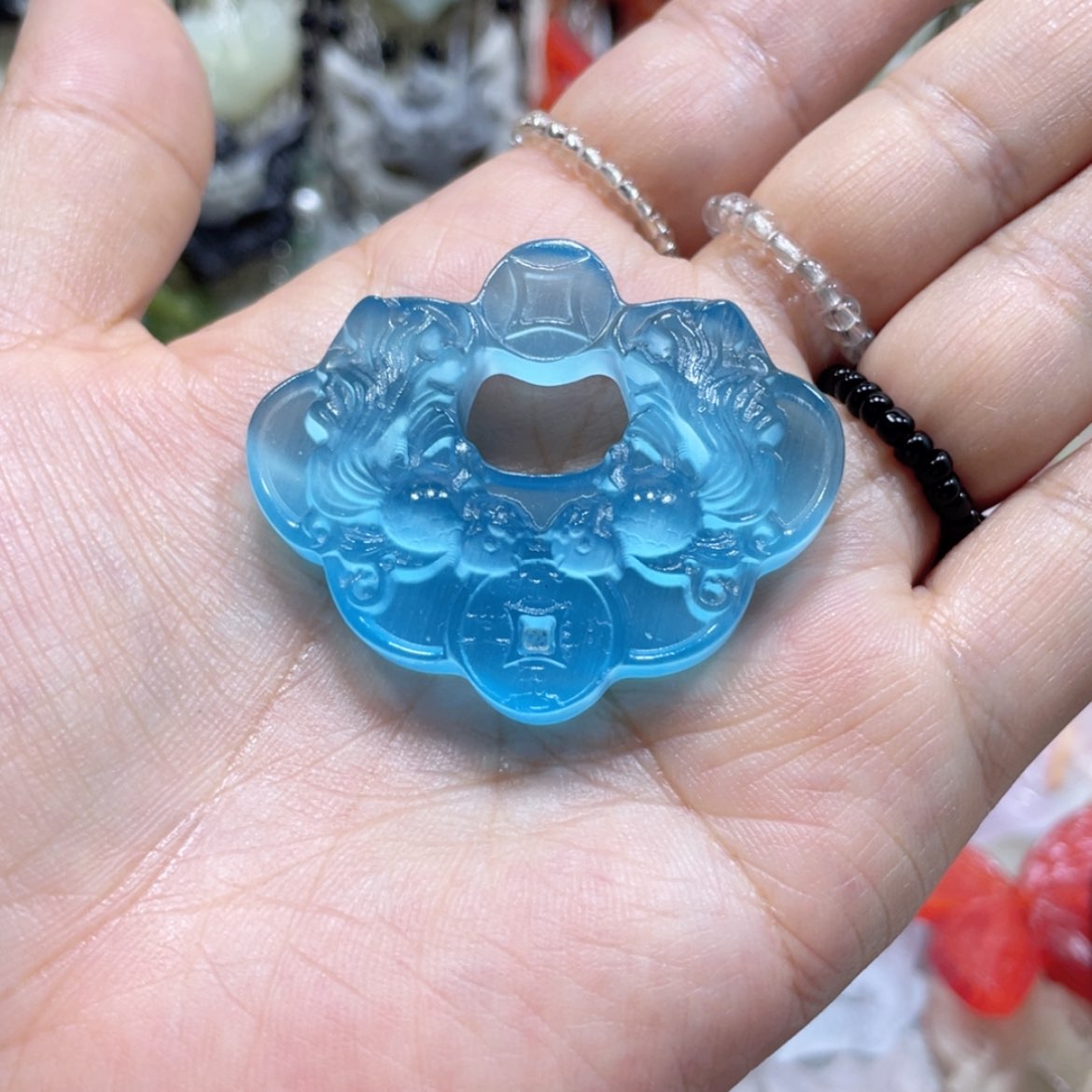 【闪购商品】岫玉未镶嵌颈饰水*56吊坠