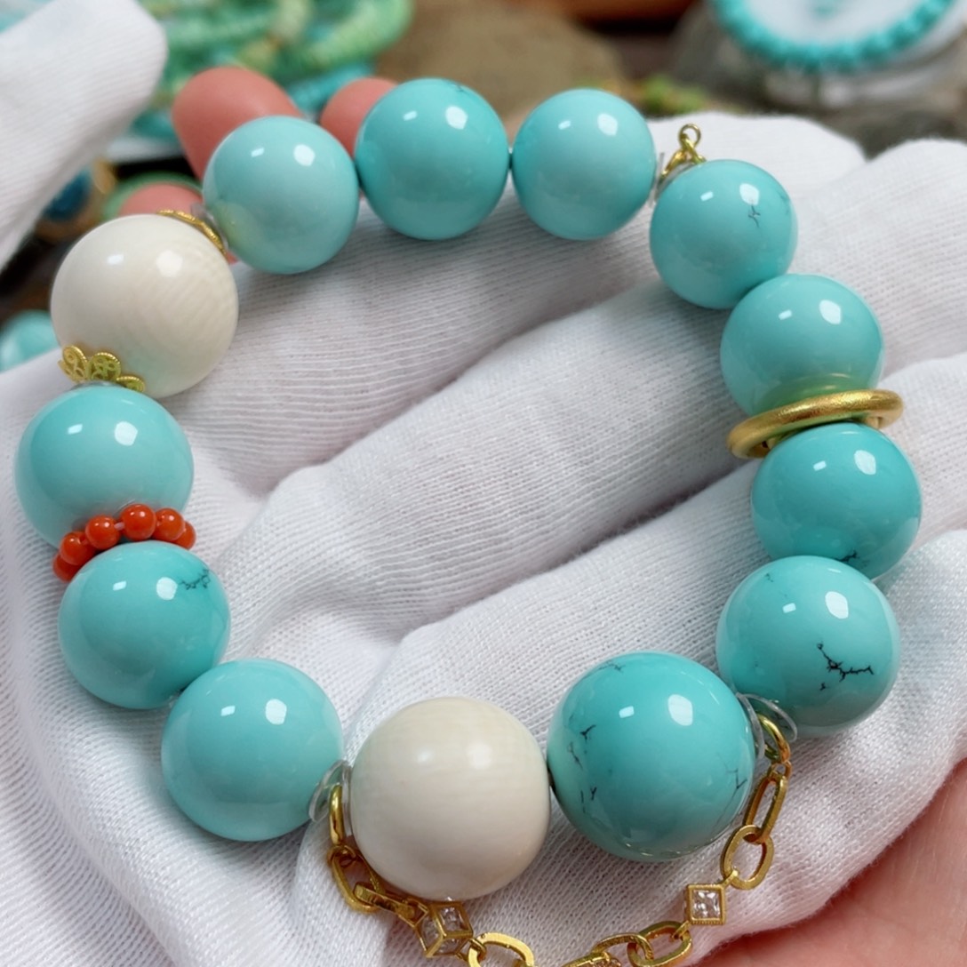 绿松石珠宝奇石未镶嵌