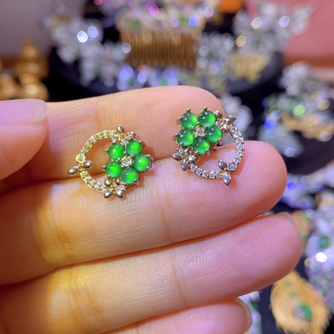 翡翠银S925镶嵌项圈