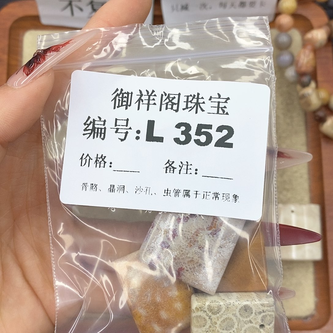 硅化珊瑚（珊瑚玉）颈饰未镶嵌朵****光