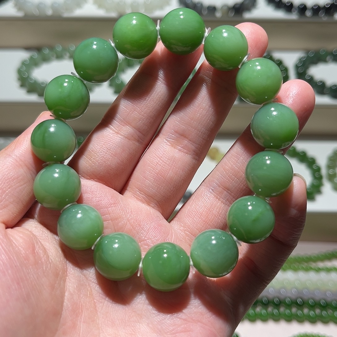 和田玉未镶嵌手链