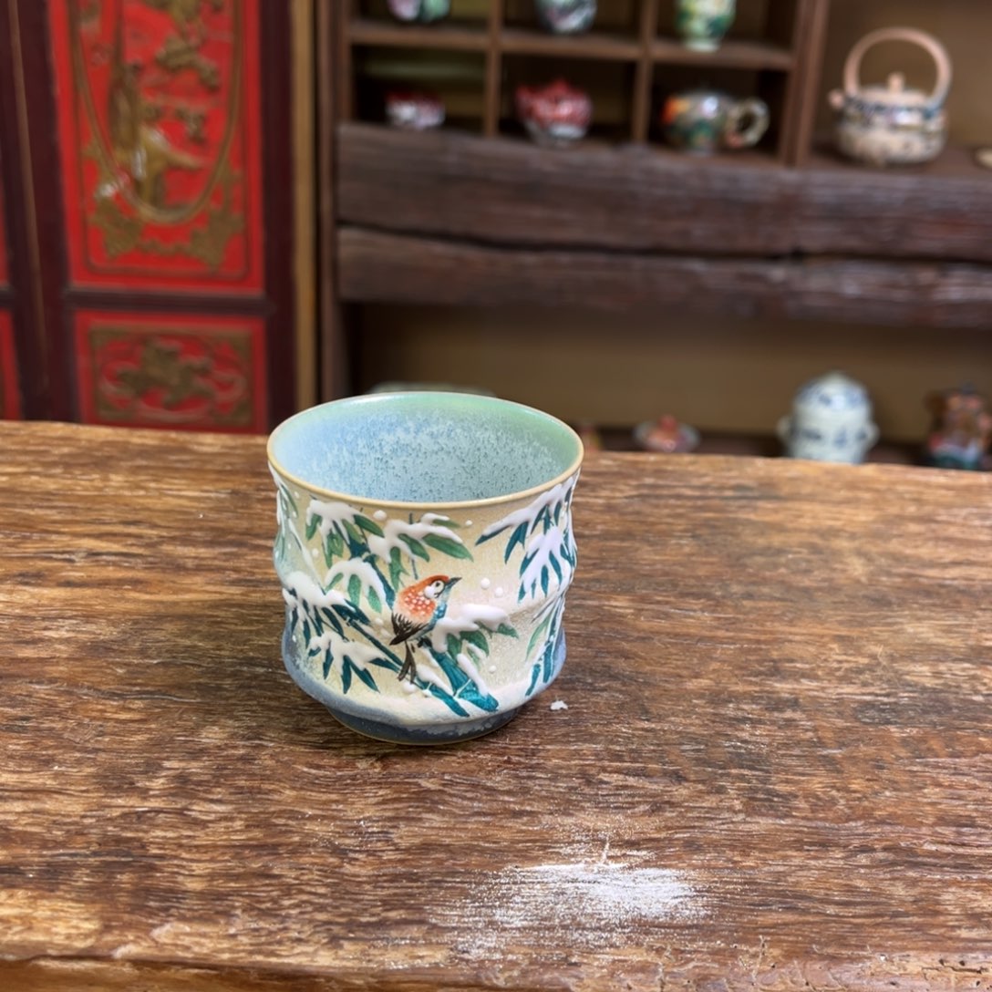 柴烧手工手绘陶瓷