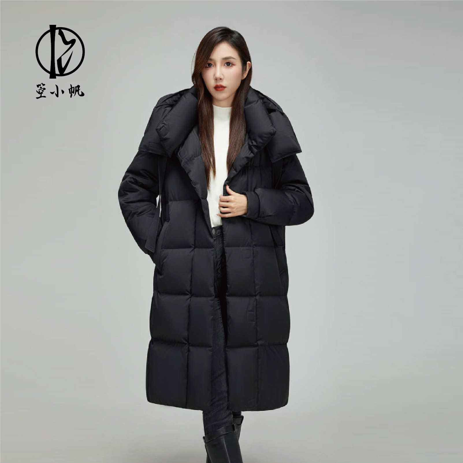 高奢新国标90鹅绒小个子2025长款女士时尚保暖羽绒服