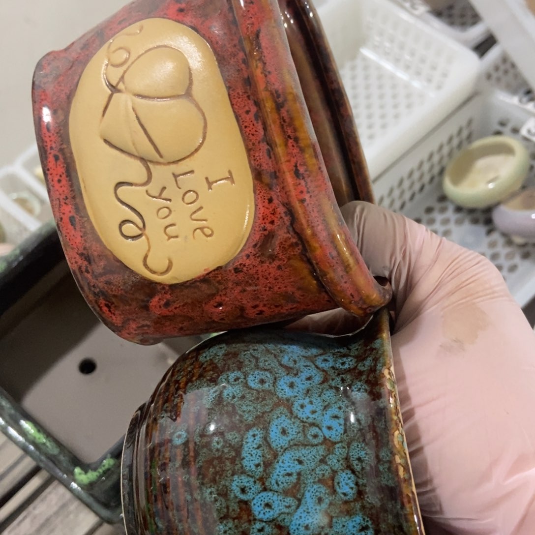 红陶高温陶瓷花盆