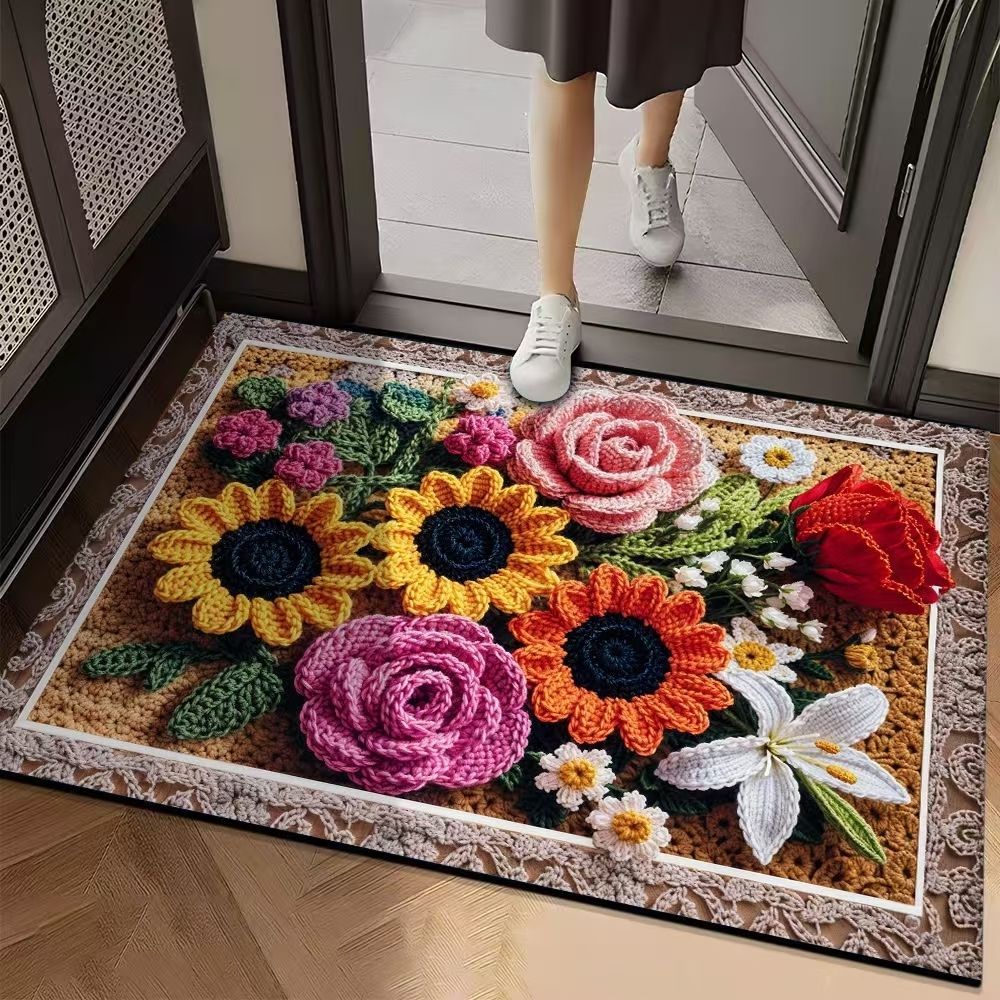 硅藻泥门口吸水防滑地垫入户卫生间浴室防滑垫家用地垫门地毯脚垫