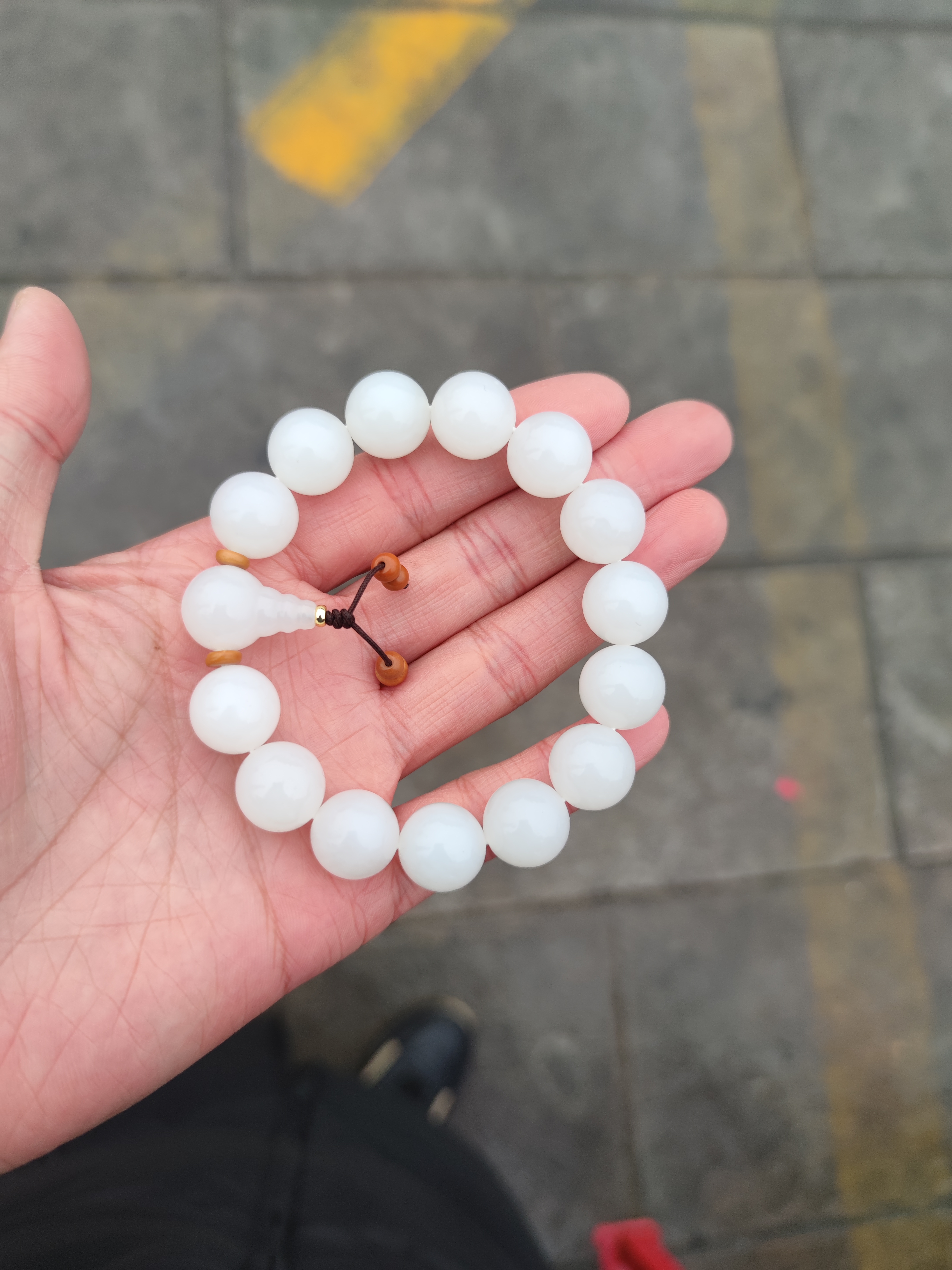 和田玉和田玉白玉手串