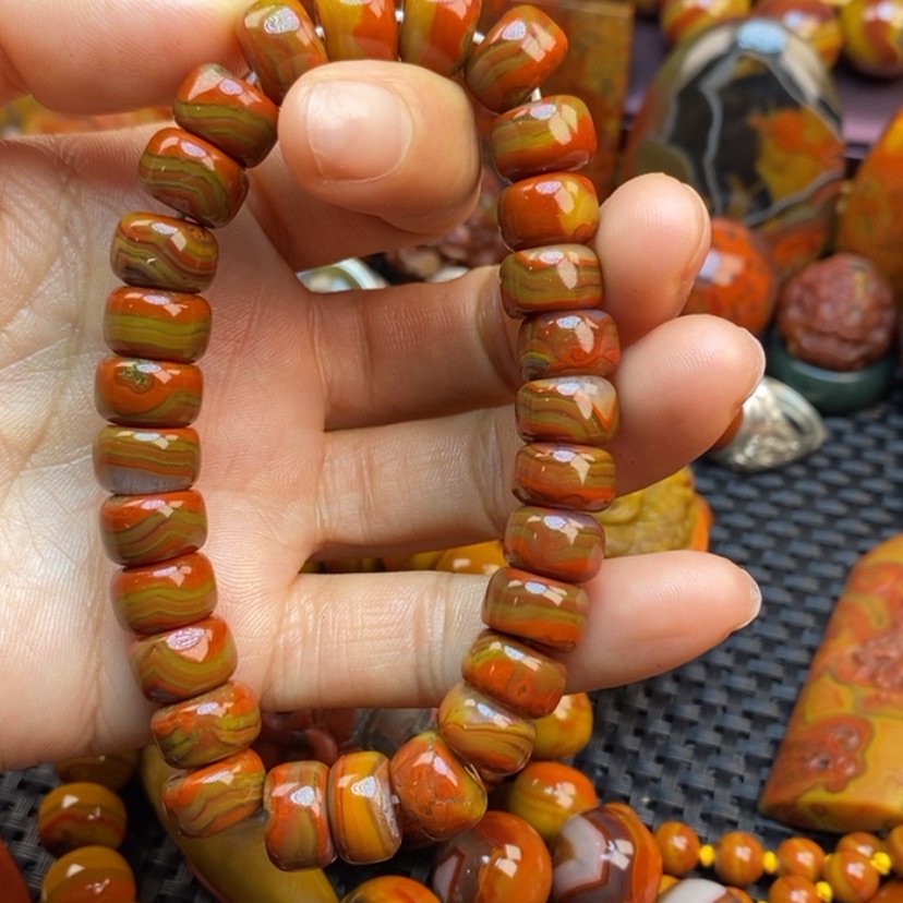 【闪购商品】玛瑙/玉髓手链未镶嵌贝**湖