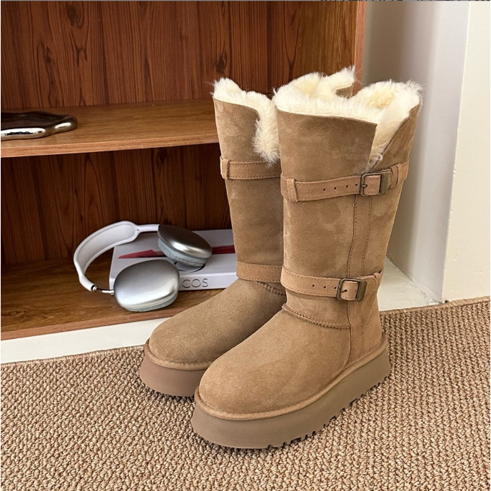 【骑士靴全新未拆封】短/高筒 秋冬桑坡雪地靴羊皮毛一体时尚百搭