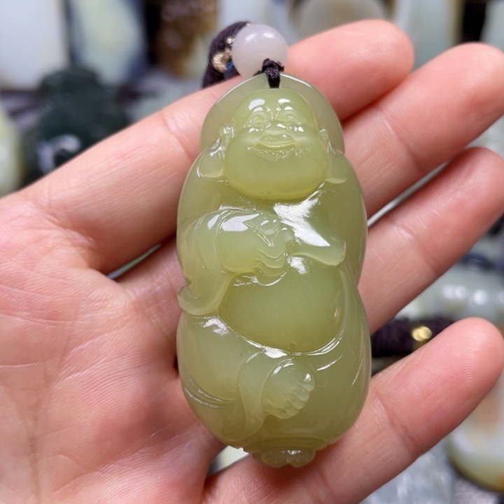 和田玉未镶嵌挂件