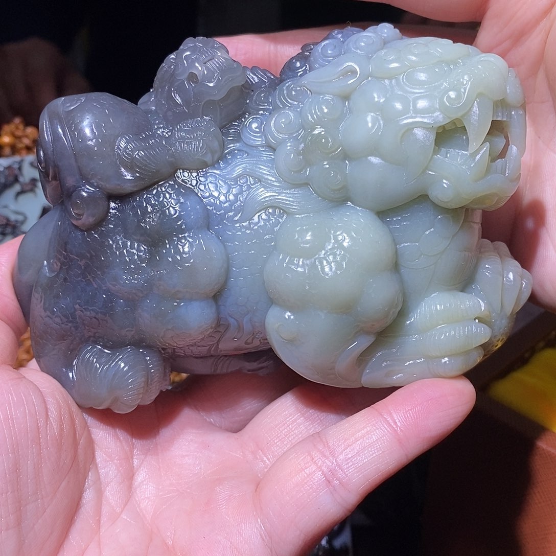 和田玉挂件未镶嵌老*