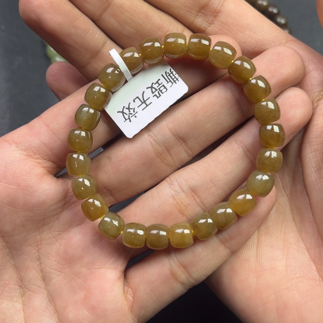 和田玉颈饰未镶嵌多样性钢板料直切珠新疆满糖彩卡8