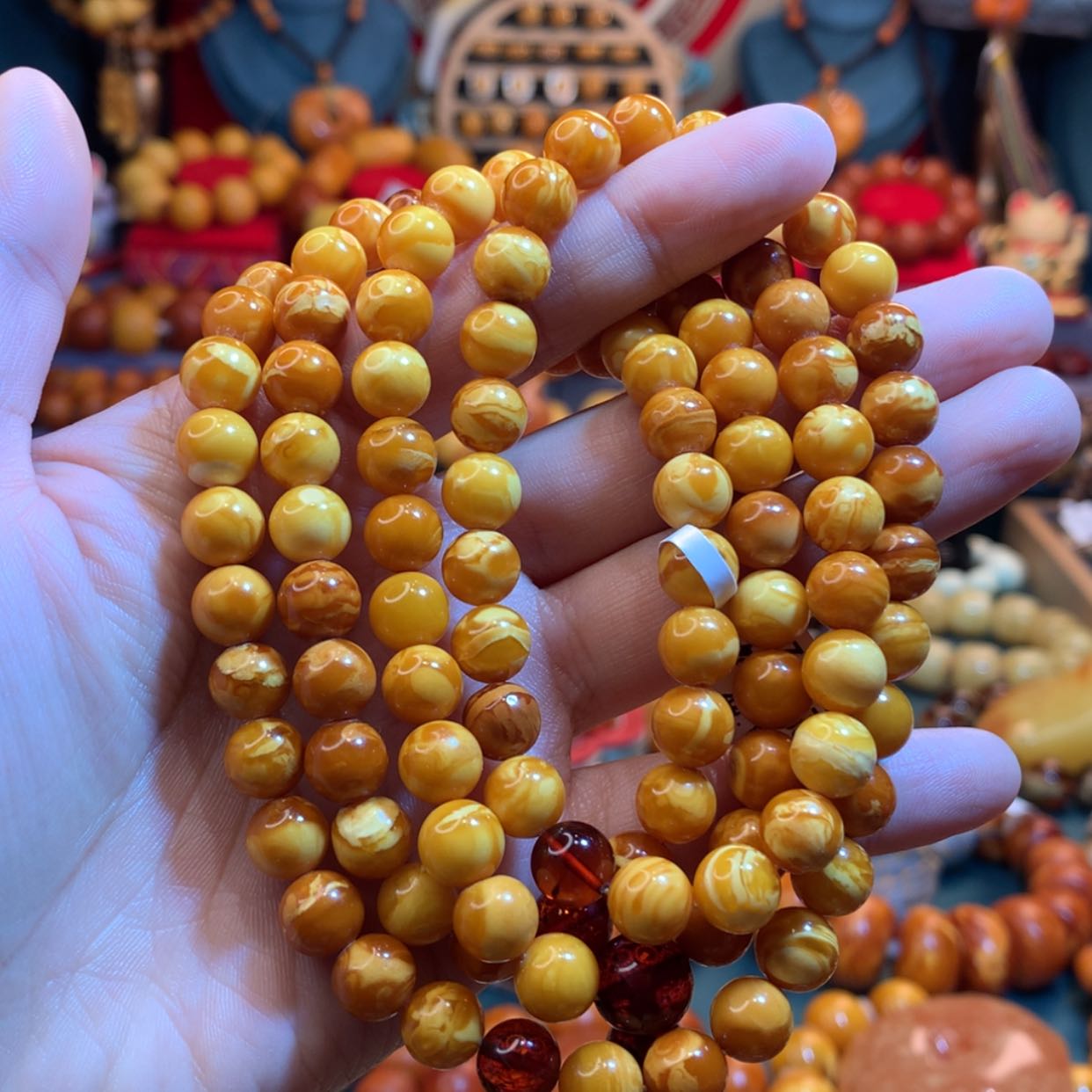 【闪购商品】蜜蜡手链未镶嵌蜜蜡手链