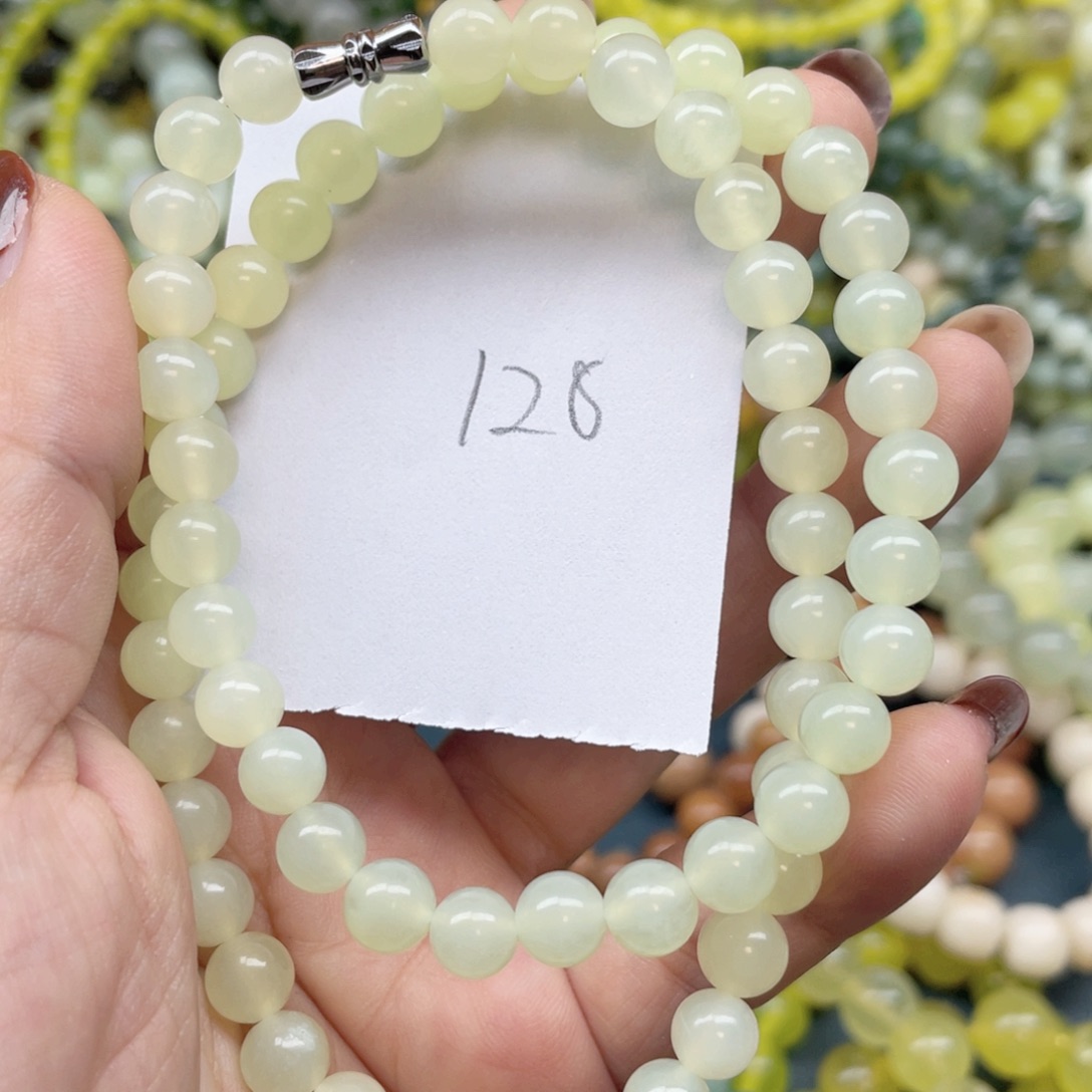 未镶嵌蛇纹石玉手链