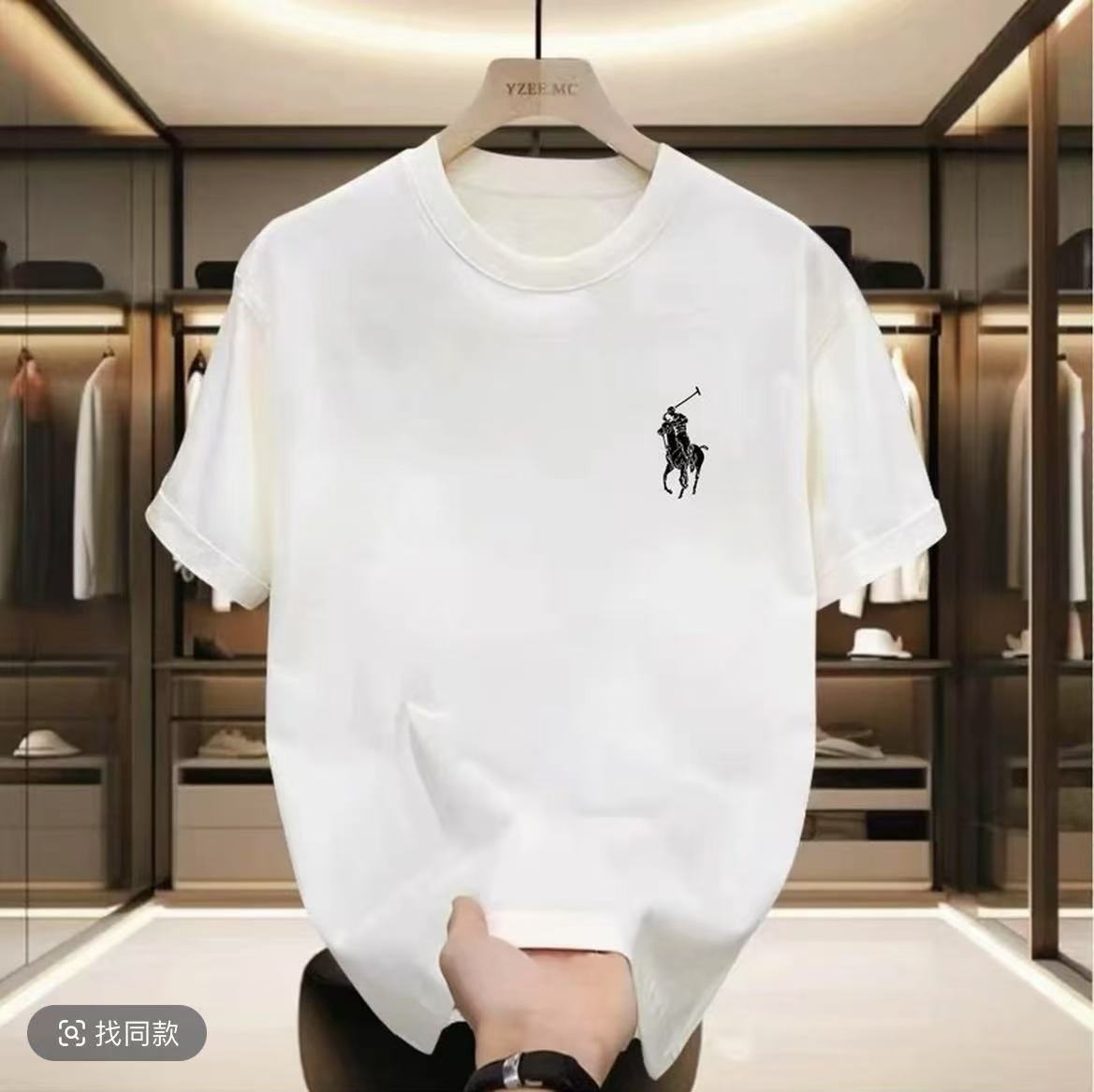 （RS一折）短袖修身半袖T袖常规圆领夏季网红印花