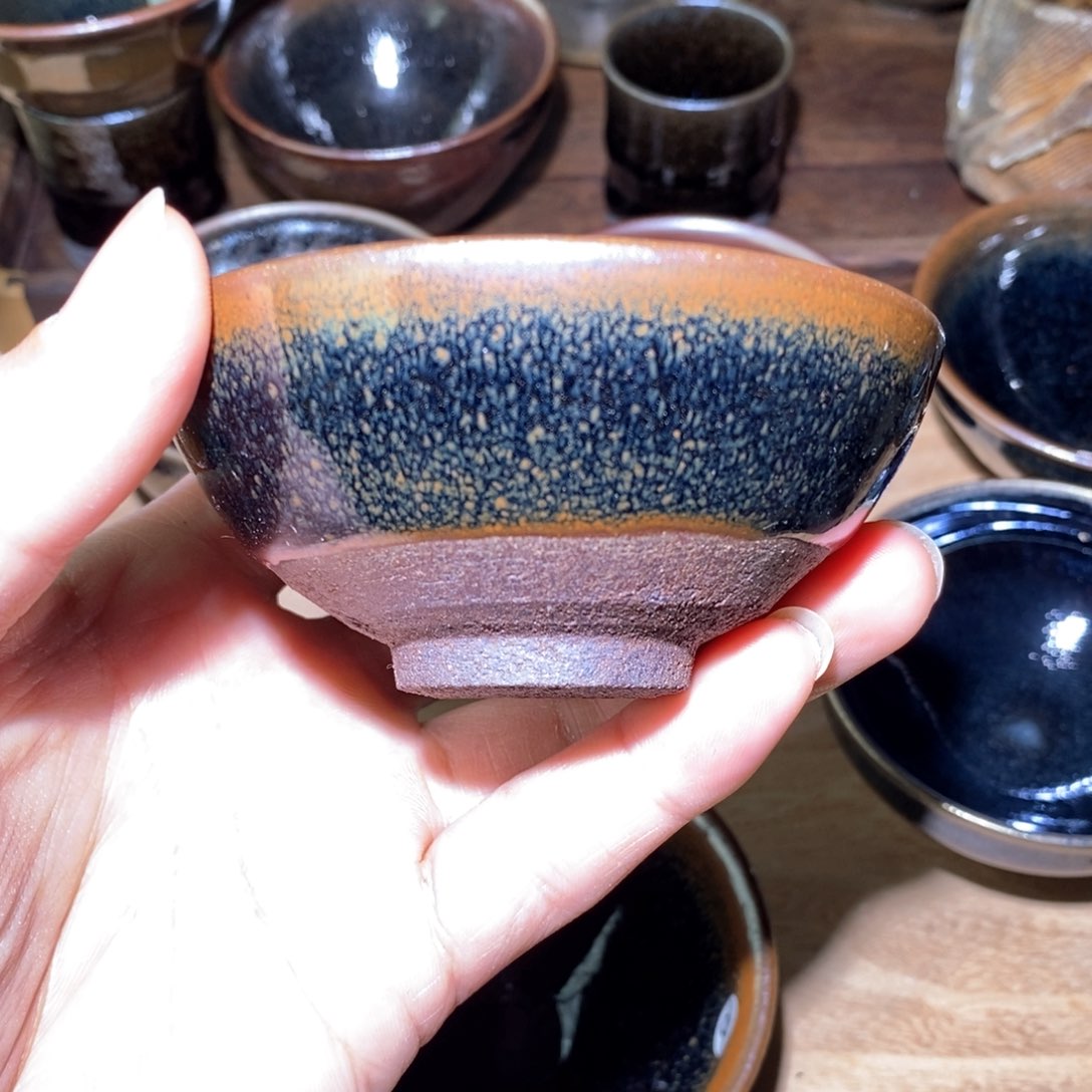 茶盏原矿釉建盏茶杯