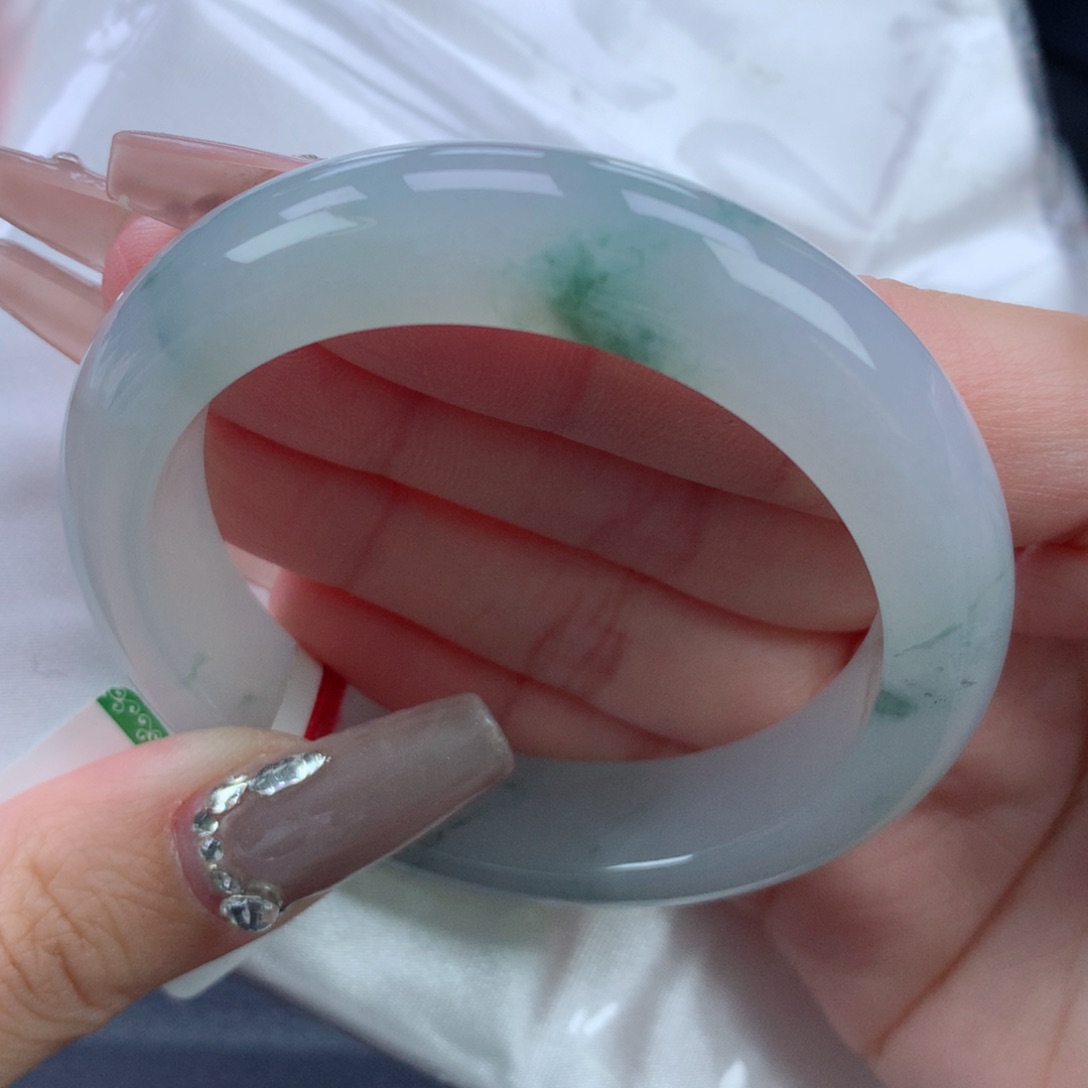 翡翠手镯未镶嵌52.5正圈