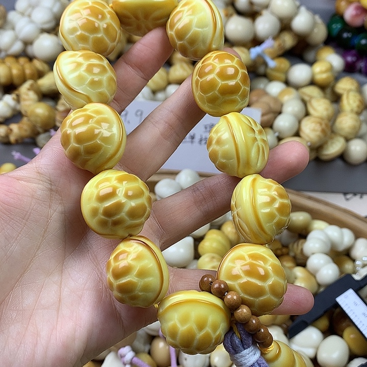 手串菩提根/象牙果象牙果富甲一方瑕疵 不退不换