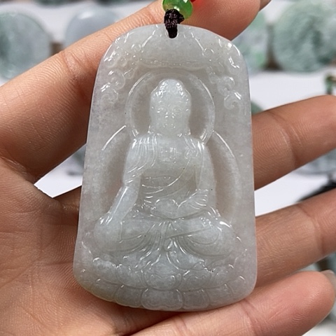 翡翠颈饰未镶嵌阿尼陀佛福利