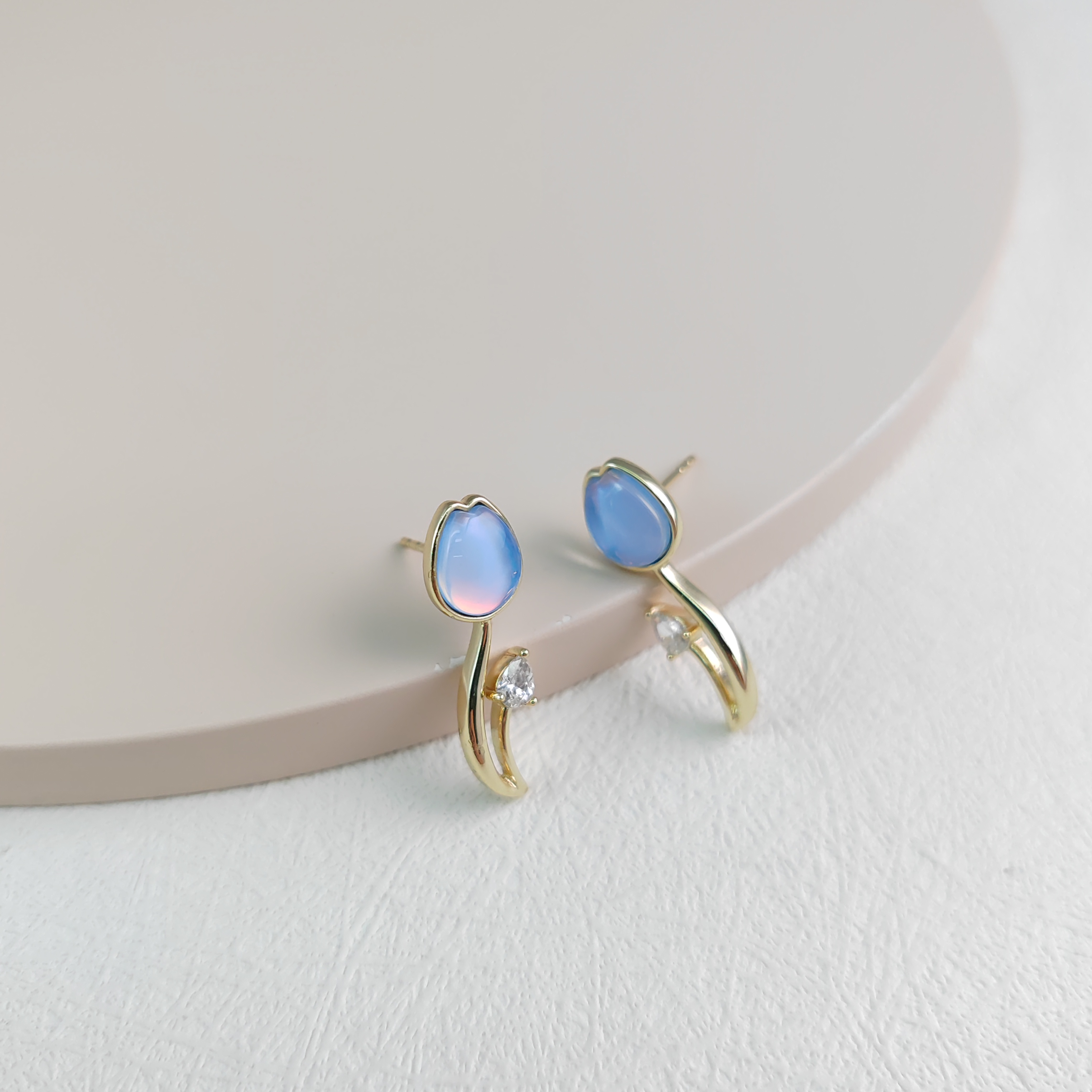 XUPING/旭平首饰 合金合成锆石耳饰 【潘生福利】郁金香 X000932249