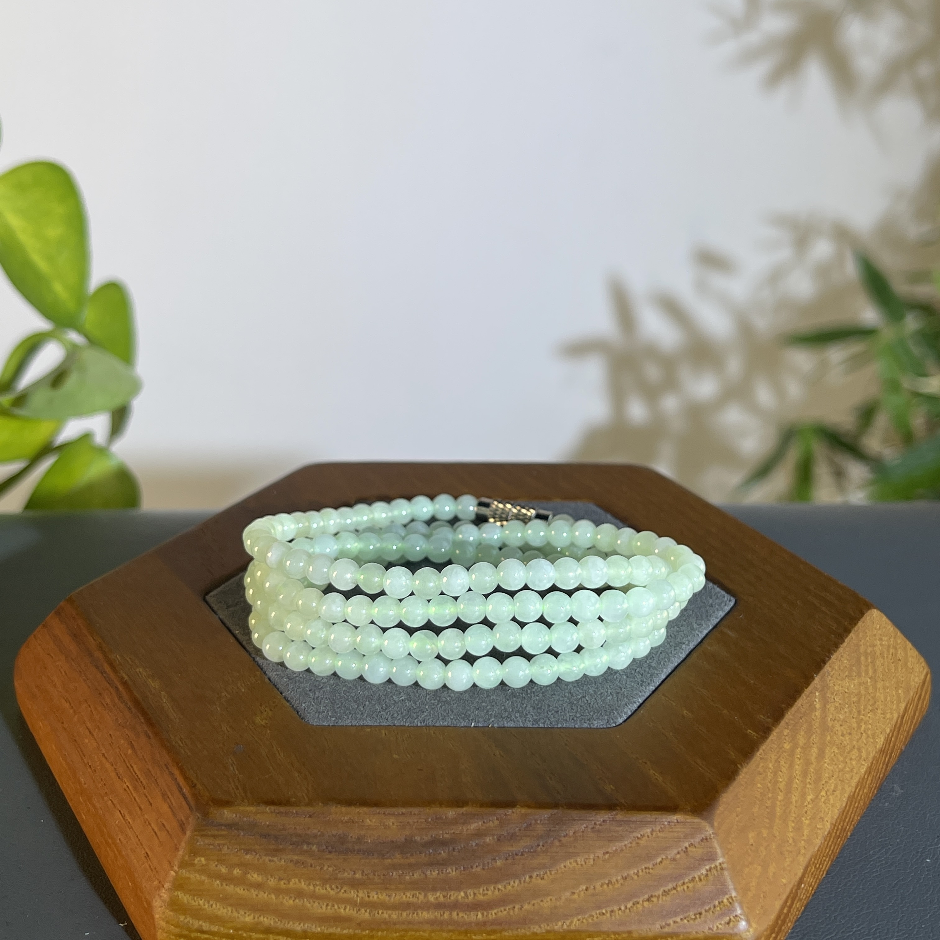 JTW12-06 天然缅甸A货翡翠  翡翠珠链（含配饰）