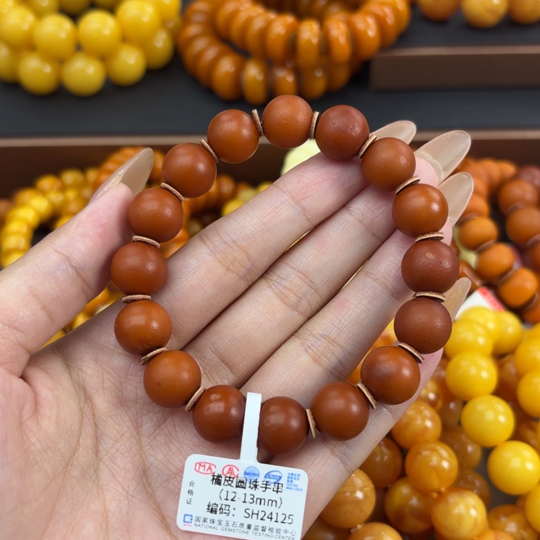 未镶嵌琥珀手链蜜蜡