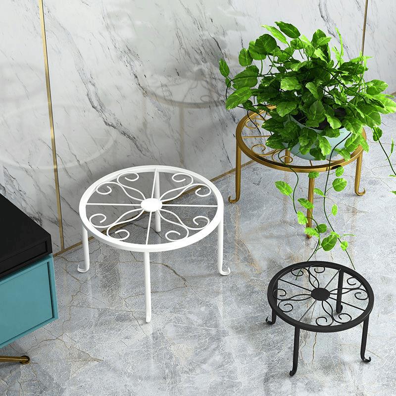 欧式花架落地单盆盆景铁艺花架阳台室内客厅花架铁艺花盆架A250