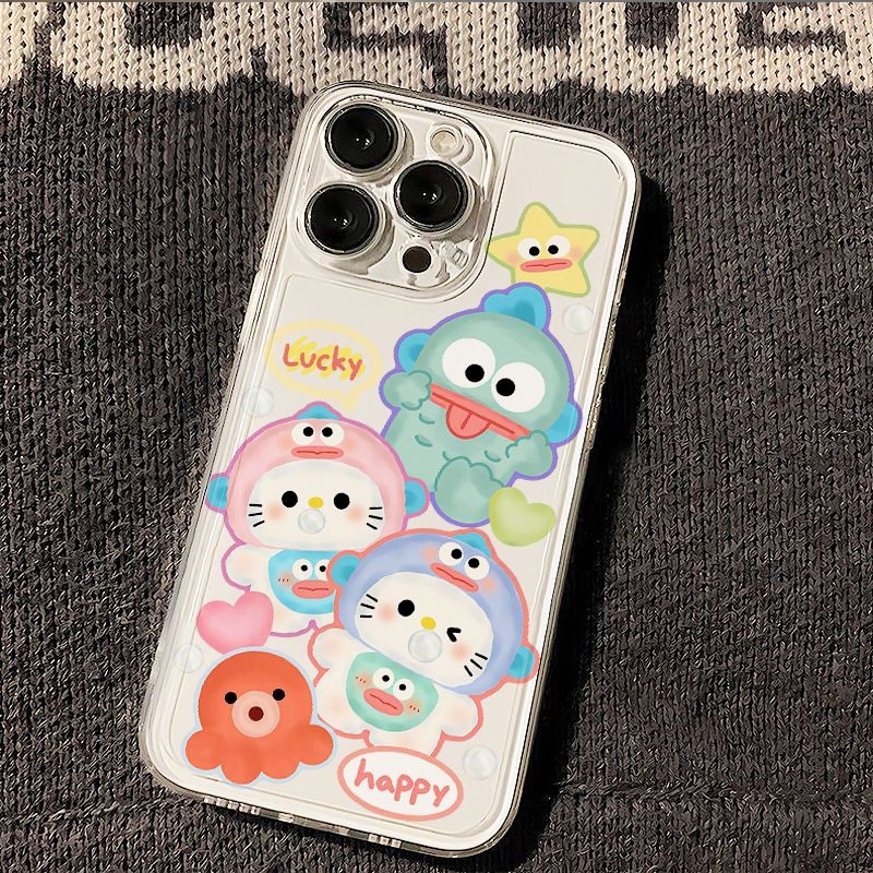 小丑鱼凯蒂适用苹果16Plus手机壳iPhone15PROMAX个性14透明13可爱