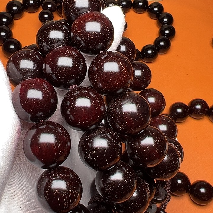 小叶紫檀手串/手链小叶紫檀1.8/13颗满星毕业