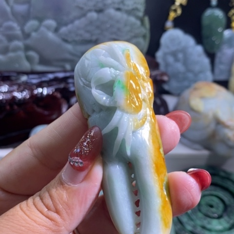 【闪购商品】颈饰未镶嵌翡翠螃蟹