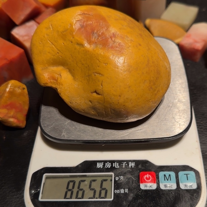 老挝石田黄原石，