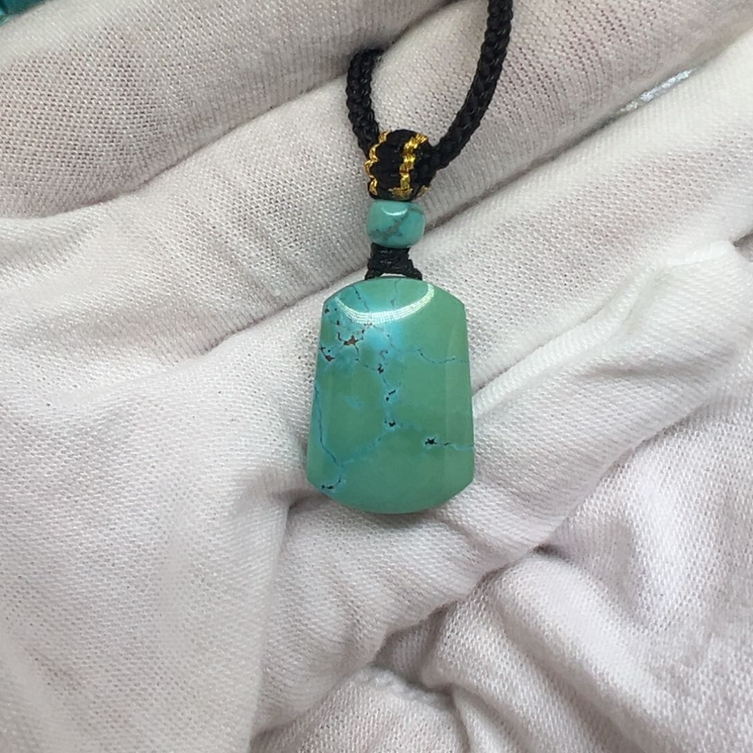 绿松石未镶嵌配饰无事牌