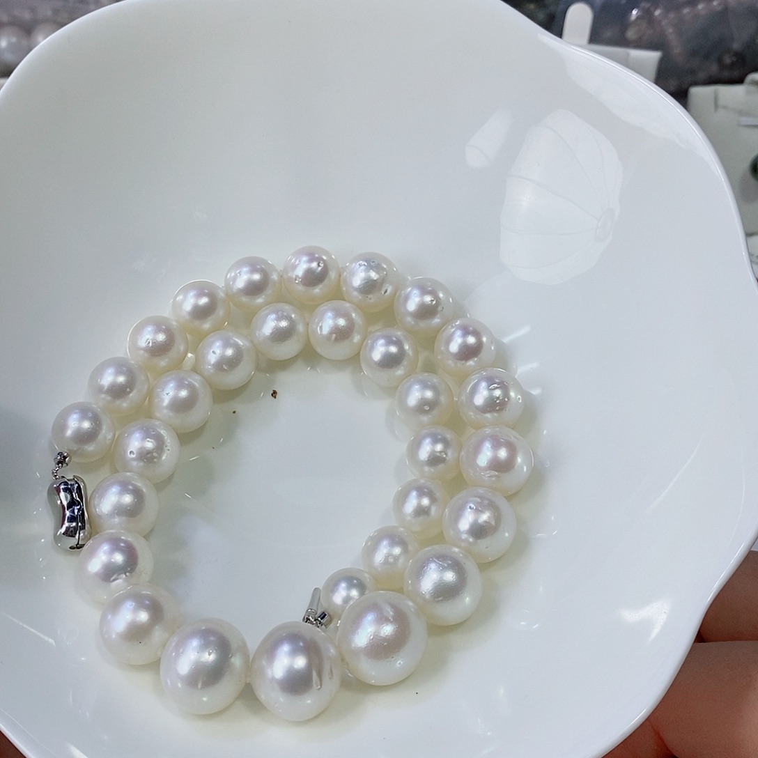 海水珍珠颈饰银S925镶嵌