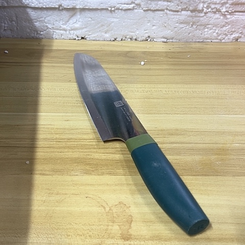 微瑕，不锈钢水果刀青柠色